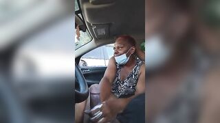 Granny Handjob In Car