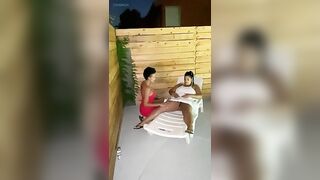 Ebony Lesbian Strap On Fuck
