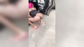 Black Girl Pissing