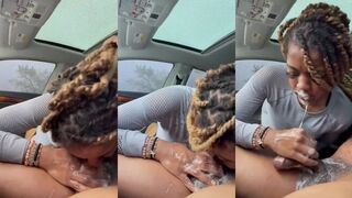 Sloppy Wet Head In Car