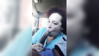 Lightskin Aunty Give The Head Inside Car