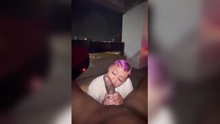 Sapphire BBC Deepthroat Sloppy Head - Free Ebony Porn Video