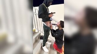 Got Caught Deepthroating Big Black Cock