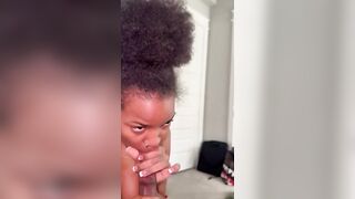 Beautiful Ebony Blowjob