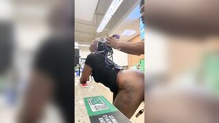 Ebony Backshots at Work