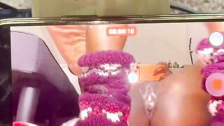 Wet Ebony Lesbians Tribbing